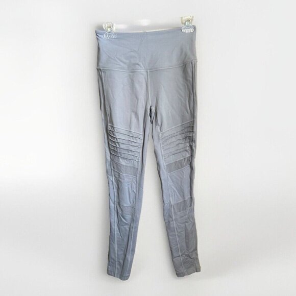 Victoria’s Secret Sport Knockout Grey Tight Leggings Mesh Cutout Size Small - Picture 2 of 8